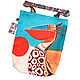 Eco-shopping bag for the city and beach ' Worlds of Poseidon-2'. Shopper. Непохожие сумки с вышивкой / Анжела ОлАнж. My Livemaster. Фото №5
