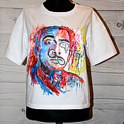 Одежда handmade. Livemaster - original item T-shirt with a pattern Salvador Dali Salvador Dali hand painted. Handmade.