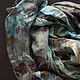 Eco-friendly scarf 'the wanderer' ekoprint. Scarves. Artinflat - natural dyeing. Online shopping on My Livemaster.  Фото №2