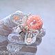 Брошь "Персиковый жук". Брошь-булавка. Евгения Nimrodelbeads. Ярмарка Мастеров.  Фото №6