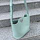 Bag made of genuine leather color light turquoise. Tote Bag. MiTonA. My Livemaster. Фото №4