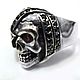 Кольцо из серебра Skull with Star JD ARR31-01. Кольца. Blacksilver. Интернет-магазин Ярмарка Мастеров.  Фото №2