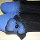 Felted slippers "Blue". Slippers. Warm & Cozy. Online shopping on My Livemaster.  Фото №2