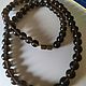СССР обсидиан 53 см советские бусы винтаж аутентик. Бусы. Vintage Gems Bijoux. Ярмарка Мастеров.  Фото №10