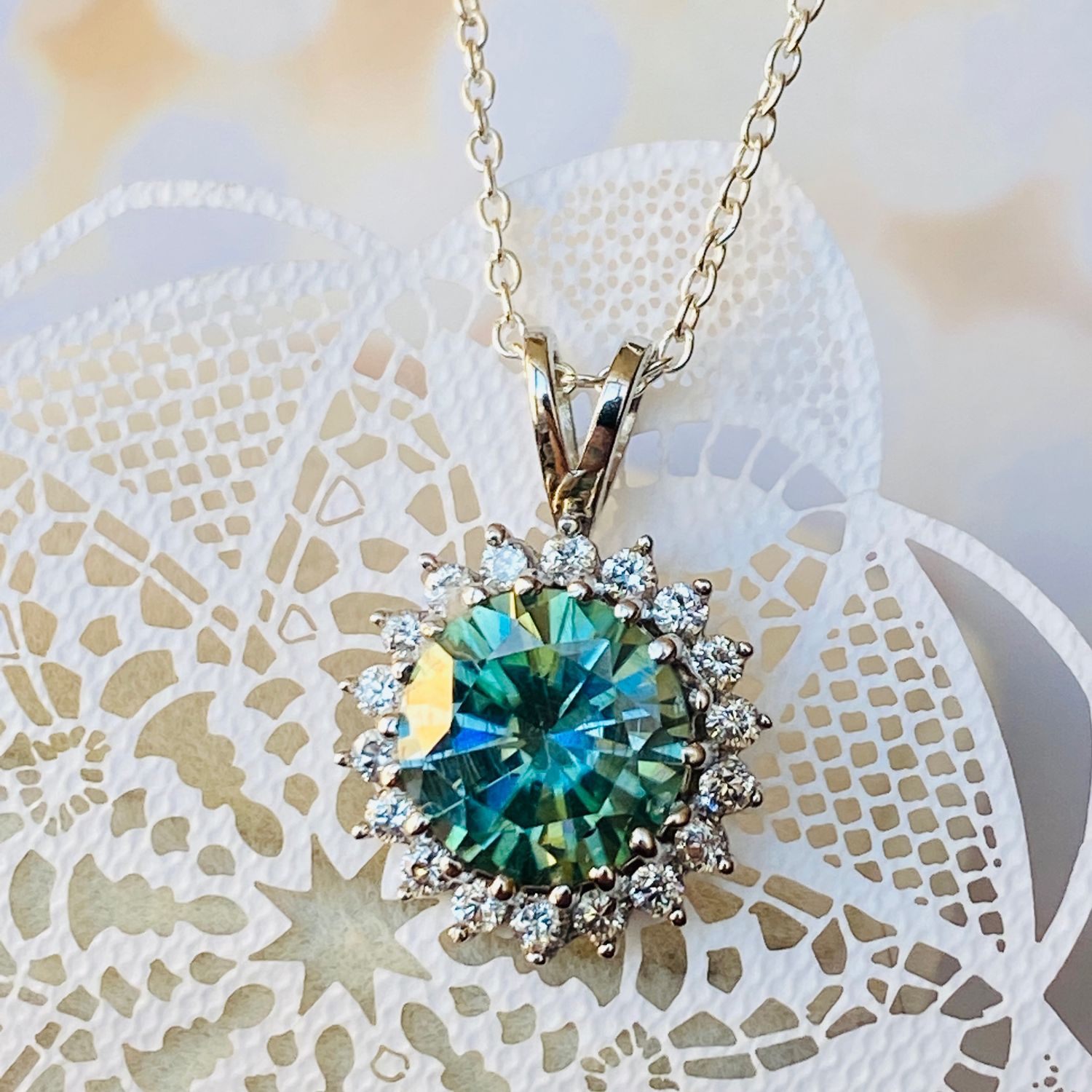 Diamond pendant 'Drop of the sky' 3.50 ct buy, Pendants, Tolyatti,  Фото №1