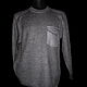Jersey de lino con acabado textil 100% lino .Sin bolsillo 3200. Mens jumpers. Exclusive linen jersey from Elena. My Livemaster. Фото №4