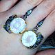 Fly earrings with rose quartz, Earrings, Novaya Usman,  Фото №1