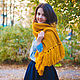 Scarf with tassels in Mustard. Scarves. SweetMarket. My Livemaster. Фото №4