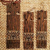 Украшения handmade. Livemaster - original item Set of jewelry made Of sugar Palm pendant earrings Slavic, mosaic. Handmade.