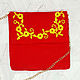 Красная женская сумка, расшитая бисером, "Софи", Классическая сумка, Москва,  Фото №1