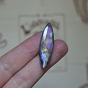 Indonesian moss agate. Cabochon 37h23h5