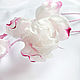 Белые розы 'Застенчивая невеста' цветы из шелка. Цветы. Евгения 'HAT TIME' шляпы и цветы. Ярмарка Мастеров.  Фото №4