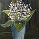 Oil painting with white flowers ' lilies of the valley», Pictures, Novosibirsk,  Фото №1