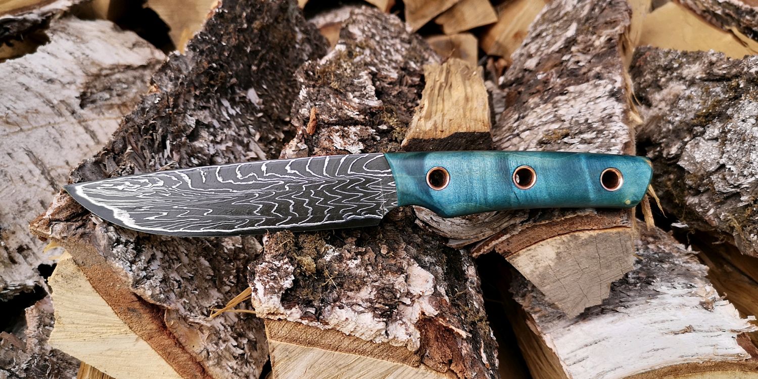 Нож Дамасский – заказать на Ярмарке Мастеров – LMA6QRU | Ножи, Абакан