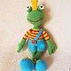 The Frog - King.Knitted toy. Stuffed Toys. ylya. Online shopping on My Livemaster.  Фото №2