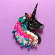 The black unicorn, Brooches, Moscow,  Фото №1