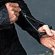 Мужская куртка трансформер "Ниндзя" из мятой кожи. Верхняя одежда мужская. Егор. Ярмарка Мастеров.  Фото №4