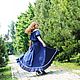 Summer dress blue 'a Luxury summer' cotton-sewing. Dresses. ALISA. My Livemaster. Фото №5