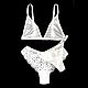 White mesh underwear set. Underwear sets. givemecandy. Online shopping on My Livemaster.  Фото №2