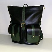 Сумки и аксессуары handmade. Livemaster - original item Backpack leather 16. Handmade.