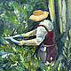 Order The gardener oil Painting. Viktorianka. Livemaster. . Pictures Фото №3