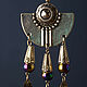 Earrings with hematite 'Mesopotamia'. Earrings. BijouSiberia. My Livemaster. Фото №4