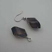 Материалы для творчества handmade. Livemaster - original item Quartz Smoky Bead Faceted Leaf (pendant). Handmade.
