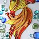 Order Stained glass windows: fusing glass Goldfish. LiliaGorbach Glass. Livemaster. . Stained glass Фото №3