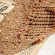 Шаль вязаная " Коричная". Шали. Юлия Можайская  Стильное вязание. Ярмарка Мастеров.  Фото №5