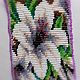 Beaded Lily applique, patch on clothing. Applications. Elen. Online shopping on My Livemaster.  Фото №2