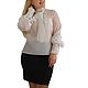 White blouse with bow, Blouses, Moscow,  Фото №1