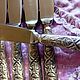 Винтаж:  Ножи 6 штук мельхиор Режевский МЗ РмЗ СССР. Столовые приборы винтажные. Магазинчик. Ярмарка Мастеров.  Фото №4