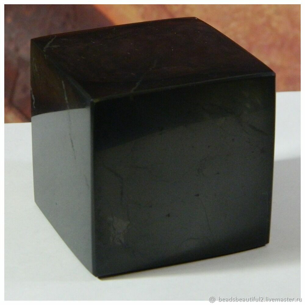 Куб из шунгита 5.5х5.5 см природный камень, Камни, Саратов,  Фото №1
