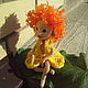Knitted girl elf Elya-knitted doll, toy doll, doll. Stuffed Toys. Warm toys. My Livemaster. Фото №4