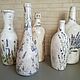 Order Decorative vase - bottle. Provence. Leksadekor (leksadekor). Livemaster. . Vases Фото №3