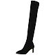 Boots stretch suede low heels, Knee-high boots, Barnaul,  Фото №1