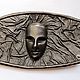 3D Браслет из натуральной кожи "Mask". Манжеты. NEW&W. Ярмарка Мастеров.  Фото №4
