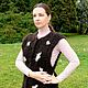 Women's cardigan 'Black&White' made of dog hair, Vests, Moscow,  Фото №1