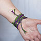 Order Lambada textile bracelet. decades. Livemaster. . Textile bracelet Фото №3