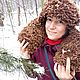 Валяная шапка-ушанка с экомехом из шерсти люкс "Корица", Шапка-ушанка, Санкт-Петербург,  Фото №1