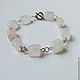 Браслет из розового кварца - 1. Браслет из бусин. Narcissus Jewelry (Narcissus-J). Интернет-магазин Ярмарка Мастеров.  Фото №2