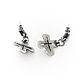 Earrings in sterling silver 'crosses' (silver, Topaz,garnet). Earrings. Papulova - авторское серебро.. My Livemaster. Фото №5