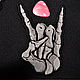 Rock Stripes Skeleton Bones Chevron patch skeleton fingers. Patches. shevronarmy. Online shopping on My Livemaster.  Фото №2