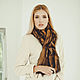 Ferret fur scarf brown/black, Scarves, Moscow,  Фото №1