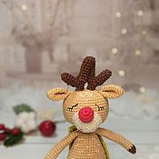 Куклы и игрушки handmade. Livemaster - original item Stuffed Deer Toy. New year 2023 . Inexpensive gift. Handmade.