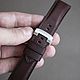 Темно - коричневый ремешок PANERAI из кожи Barenia Calf, Ремешок для часов, Сафоново,  Фото №1