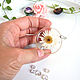 Transparent Daisy Pendant Real Flower White Yellow Eco Jewelry. Pendants. WonderLand. My Livemaster. Фото №5