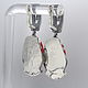 Earrings coral silver 925 ALS0031. Earrings. Sunny Silver. My Livemaster. Фото №5