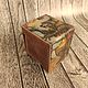 Заказать Коробочка для карт (Декбокс) из кожи с тиснением "Енот". Mammothleathercraft. Ярмарка Мастеров. . Карточные игры Фото №3