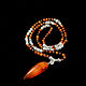Beads made of Sardonyx and Rock crystal 108 b, Rosary, Moscow,  Фото №1